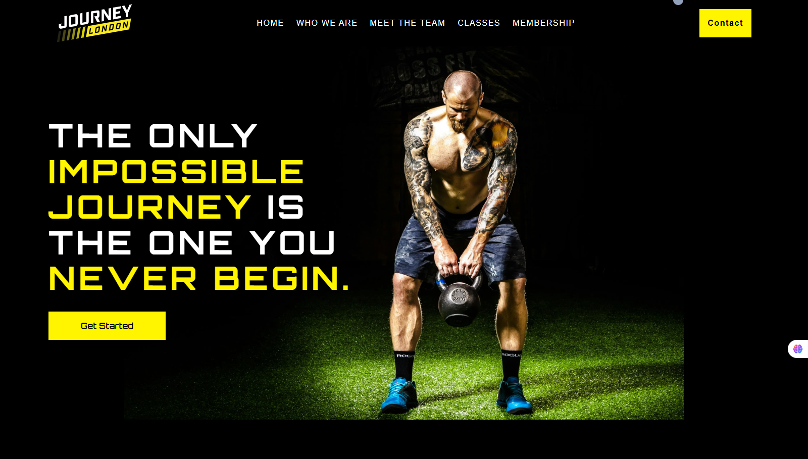 Animated Gym Website